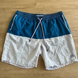 Mr Swim Blue Swim Trunks Mens XXlarge